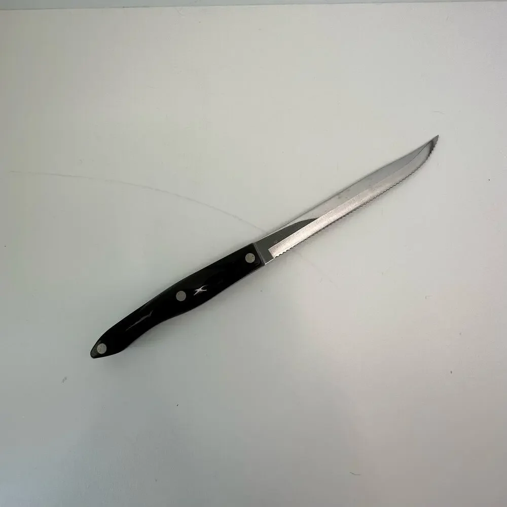 Cutco Knife #1729 REFURBISHED Brown Swirl Handle Petite Carver 6 3/4